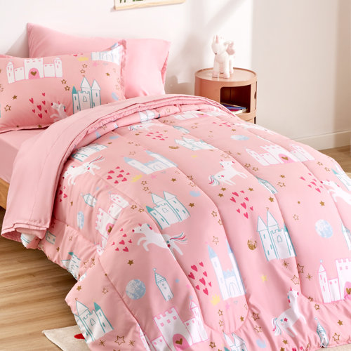Sleep Zone Unicorn Castle Bedding Set & Reviews Wayfair